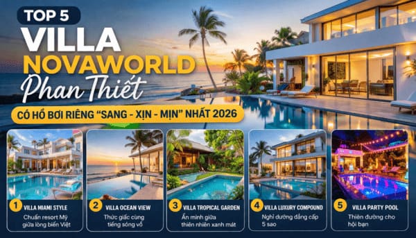 Top 5 Villa NovaWorld Phan Thiết Có Hồ Bơi Riêng “Sang – Xịn – Mịn” Nhất 2026
